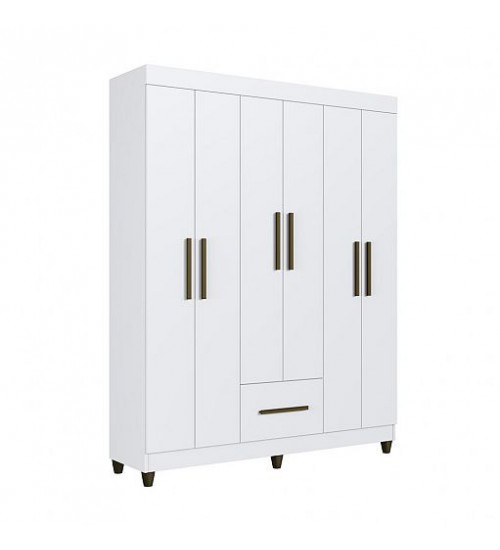 Roupeiro 6 portas 1 gaveta Berlim Faimec Roupeiro 6 portas 1 gaveta Berlim Faimec